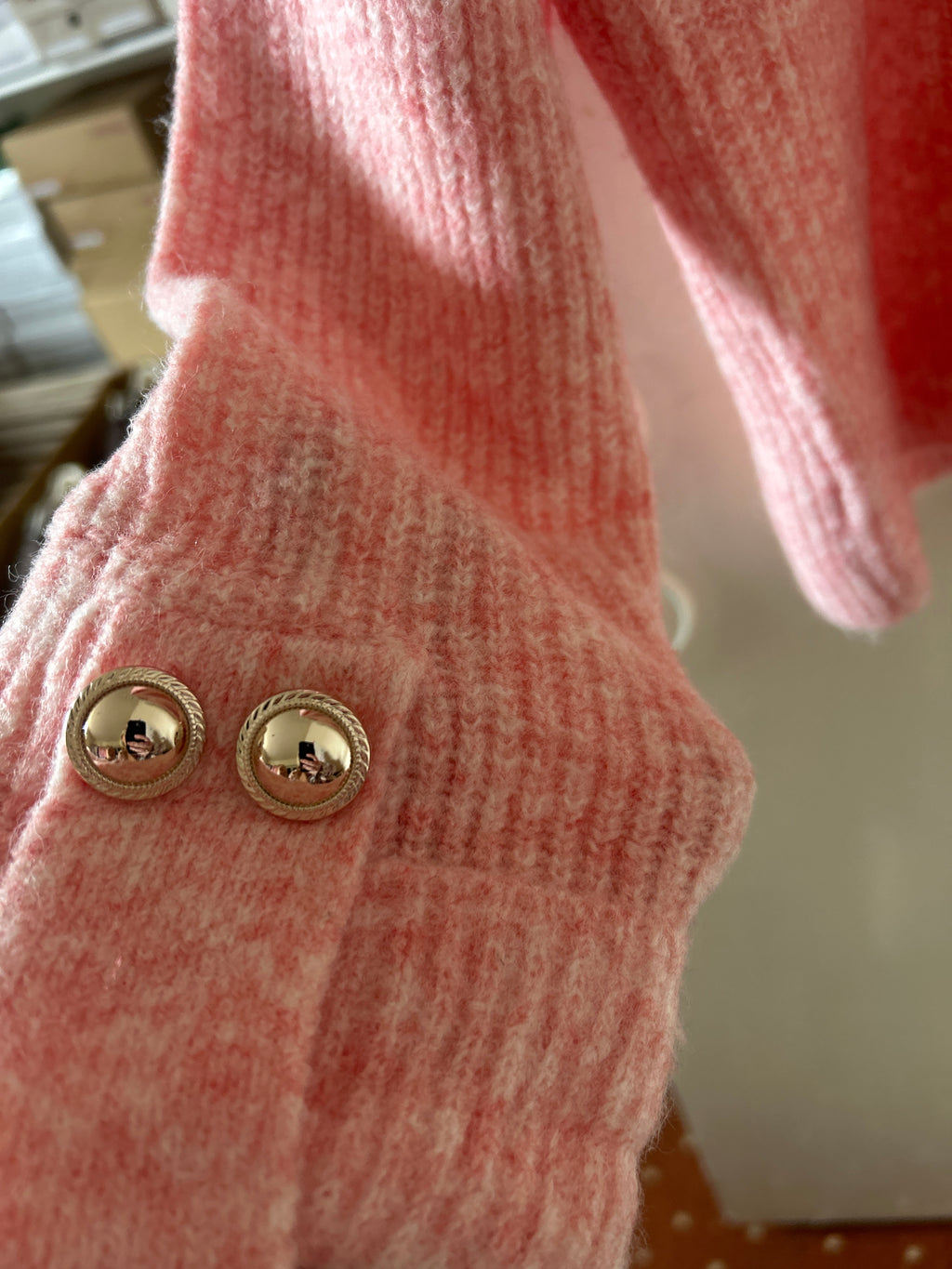 Pink knit jumper