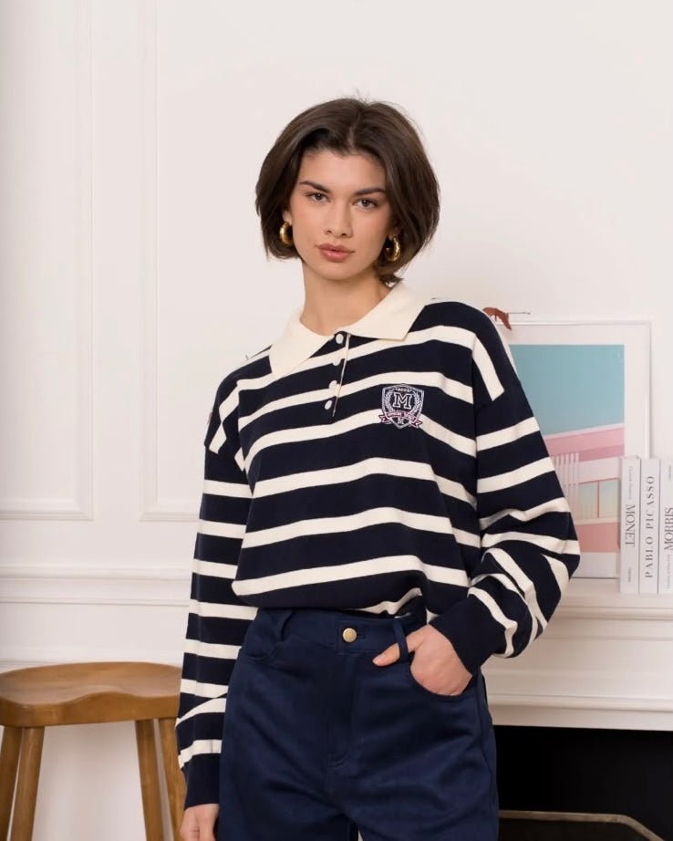 Rugby sweater navy
