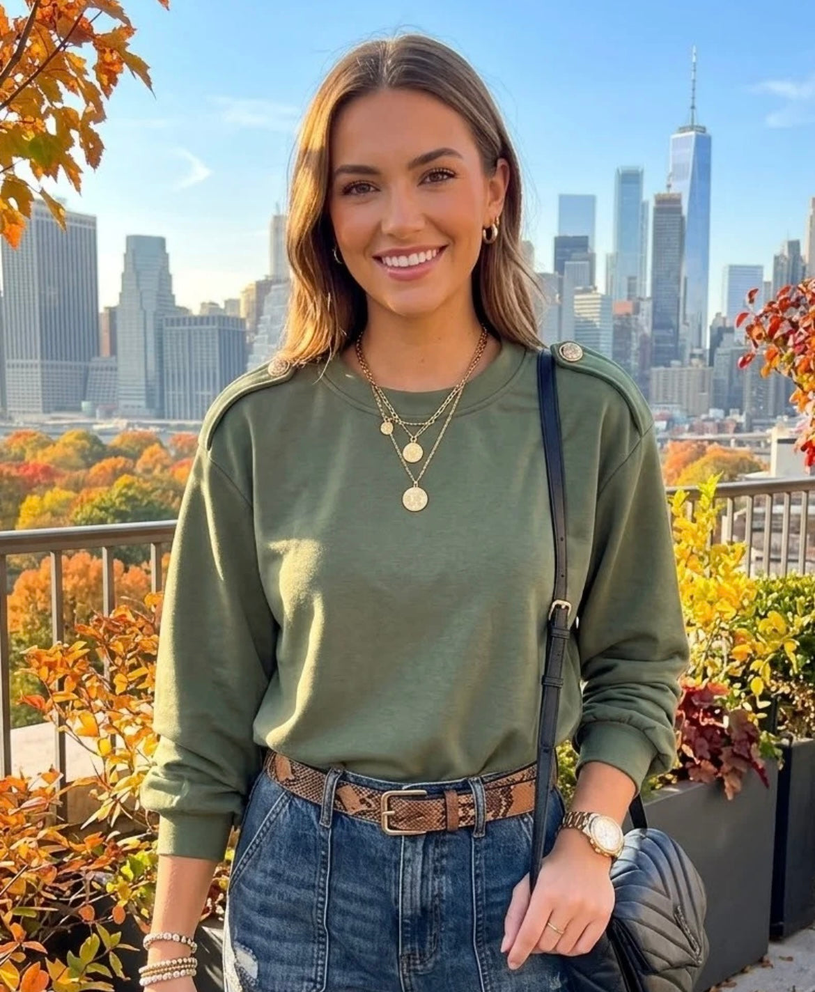 Shoulder Button Sweater
