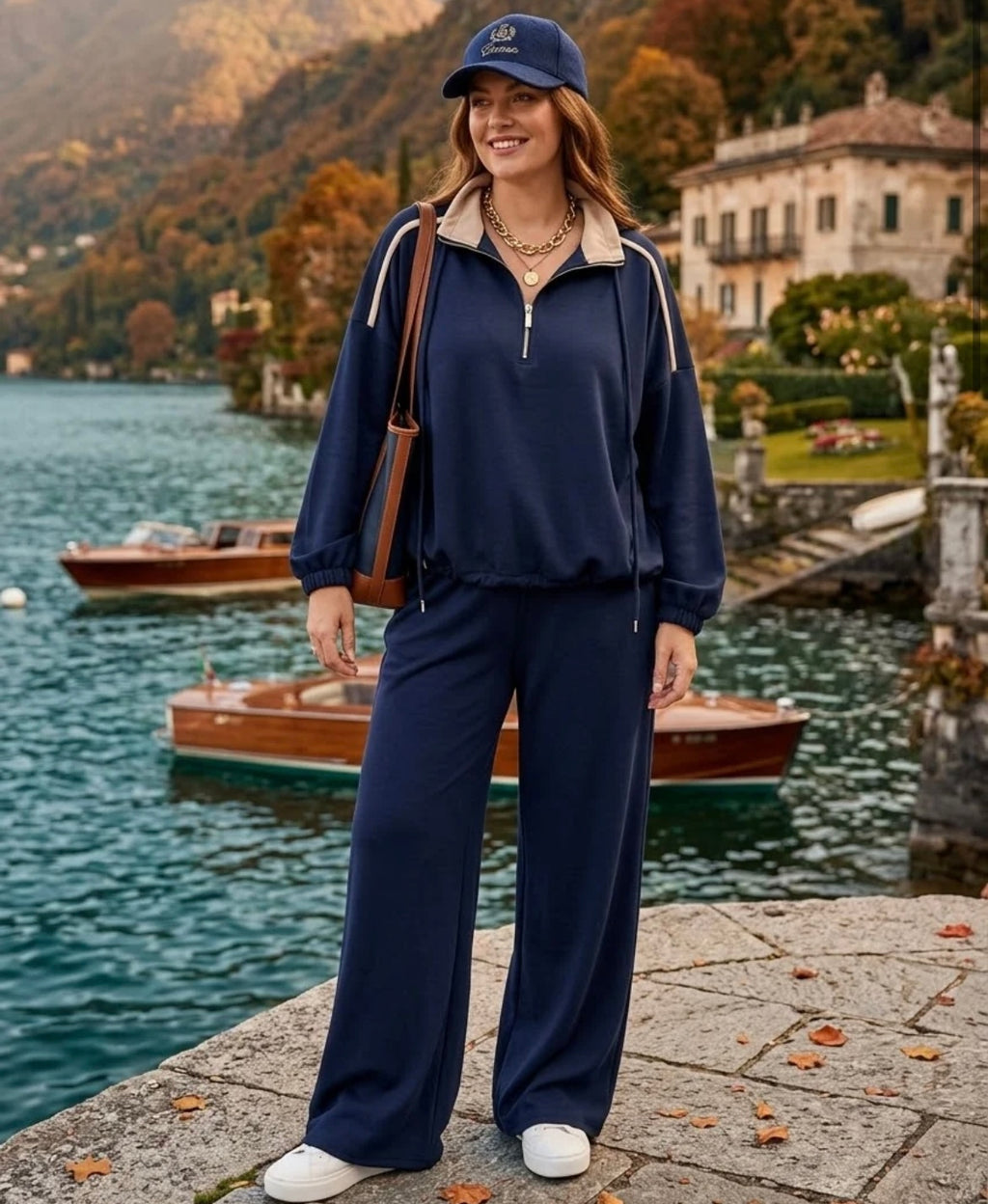 HALF ZIP LOUNGE SET