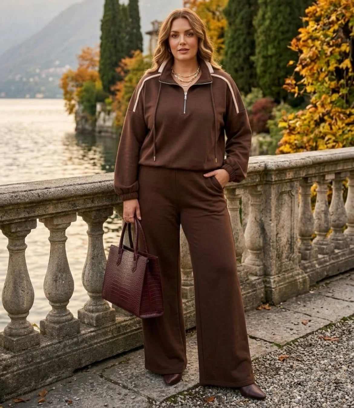 HALF ZIP LOUNGE SET