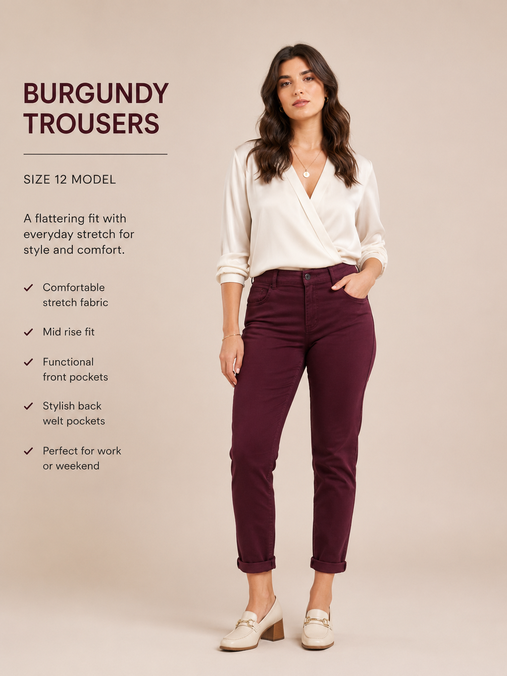 Toxik chino Burgundy
