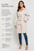 Cream trench coat