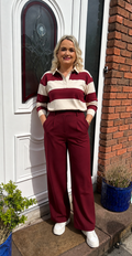 Kelly trousers burgundy short leg