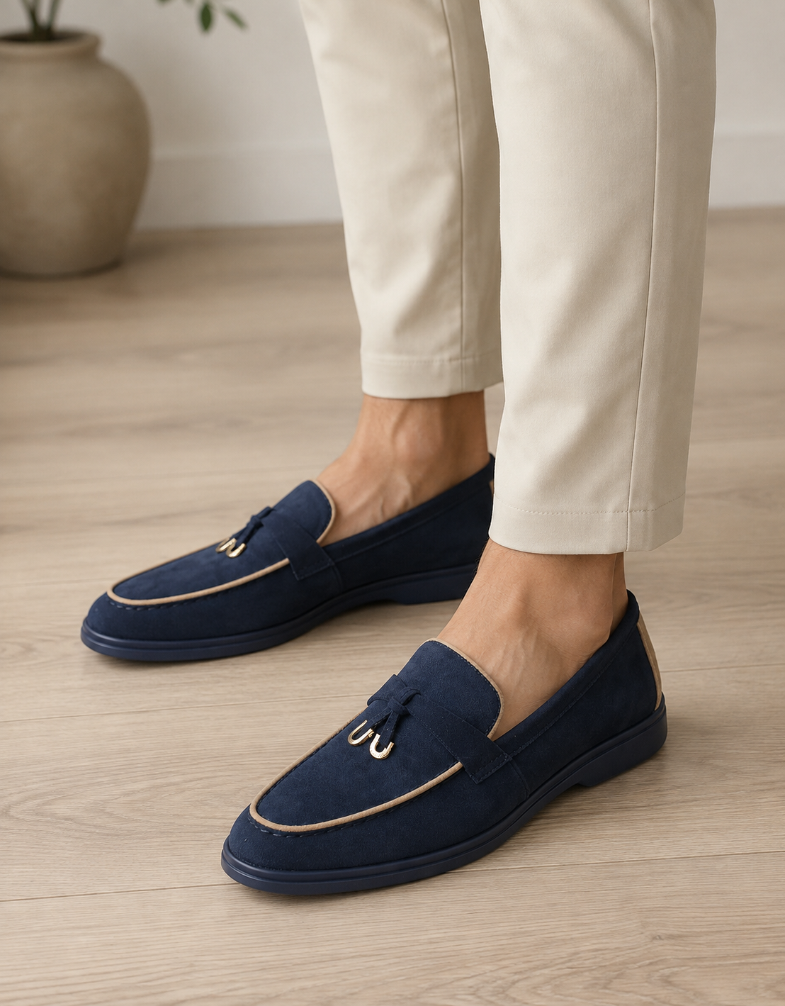 Navy loafer