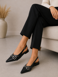 Fianna slingbacks black