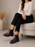Orla wine Chelsea boots