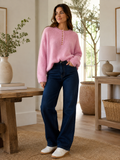 Heart button knit jumper