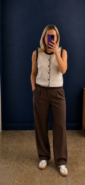 Bella Waistcoat Beige
