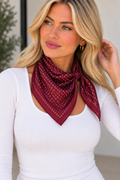 Burgundy Silk Neckerchief