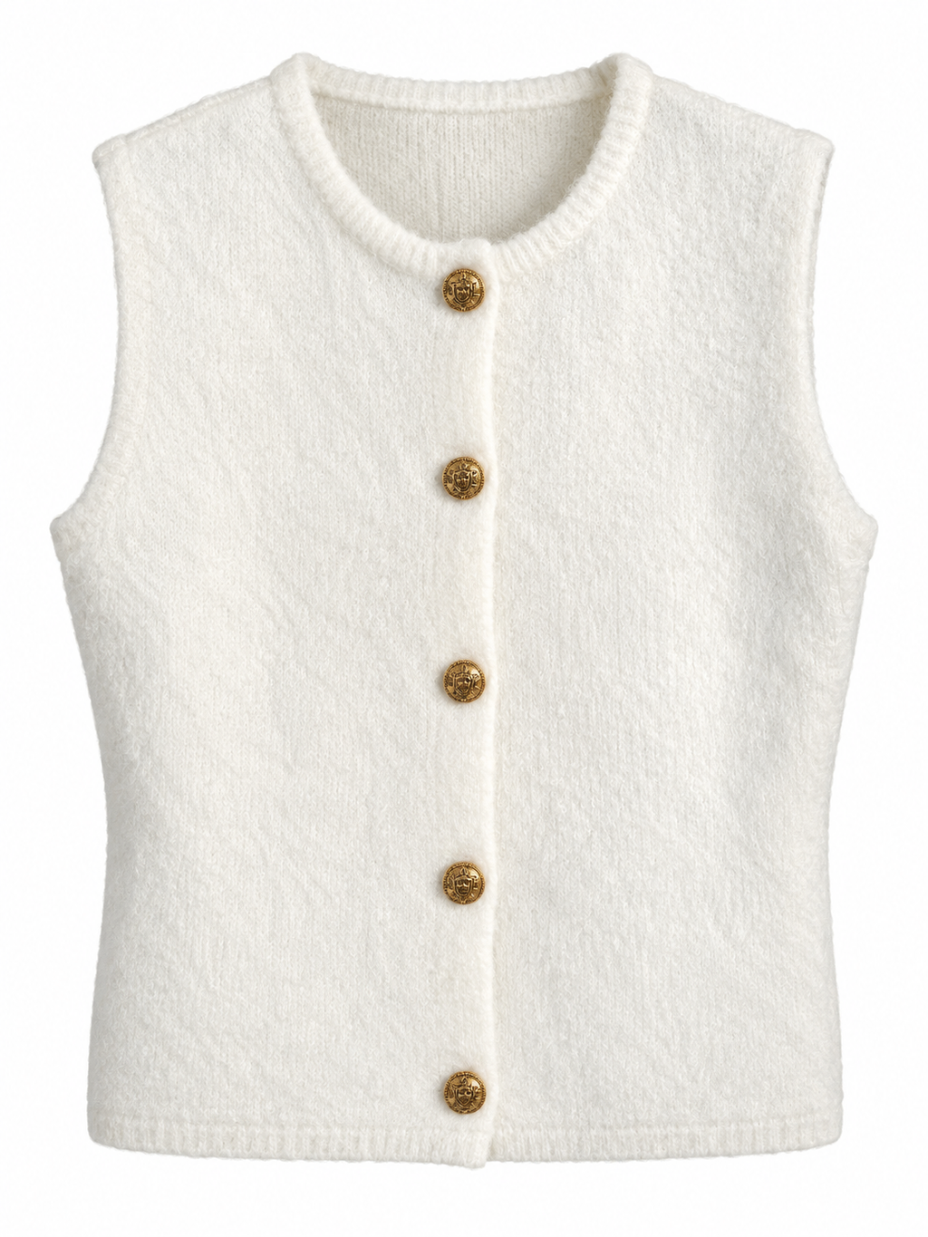 Ivory Knit Waistcoat