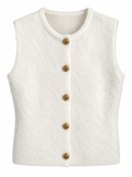 Ivory Knit Waistcoat