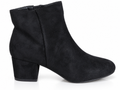 Faux suede black boots